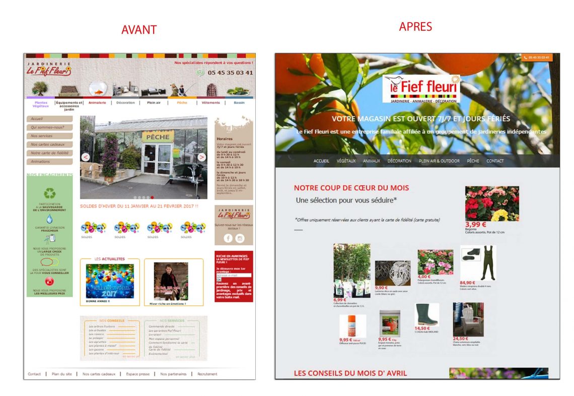 Refonte site web - Fief fleuri