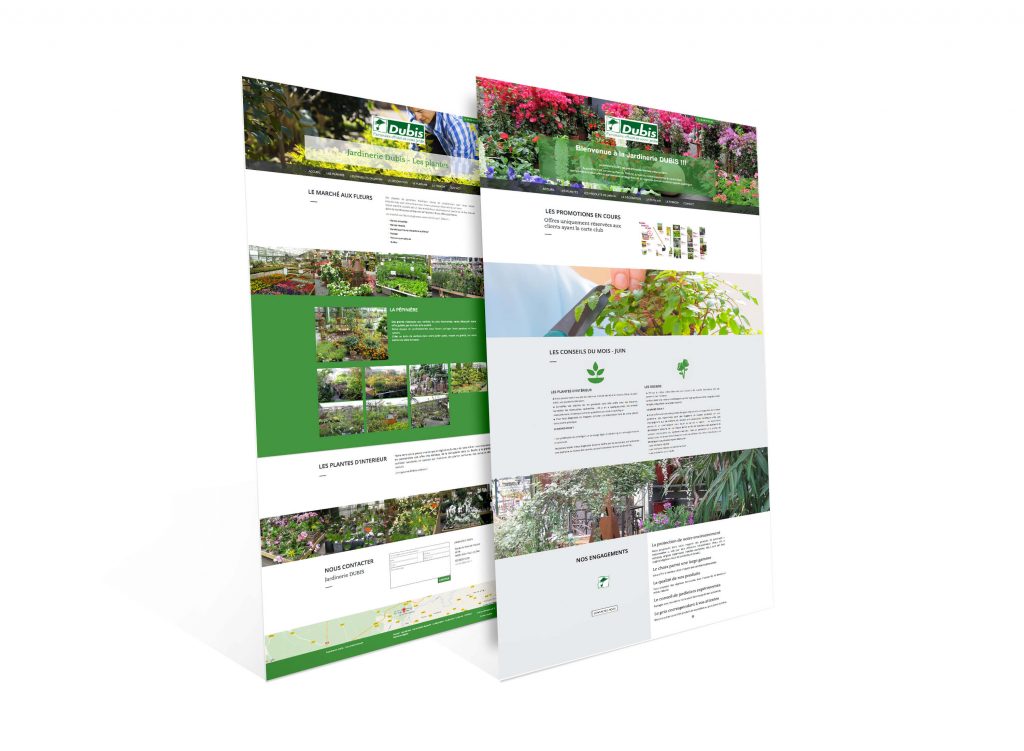 Site web jardinerie Dubis agence IS COMMUNICATION Nantes