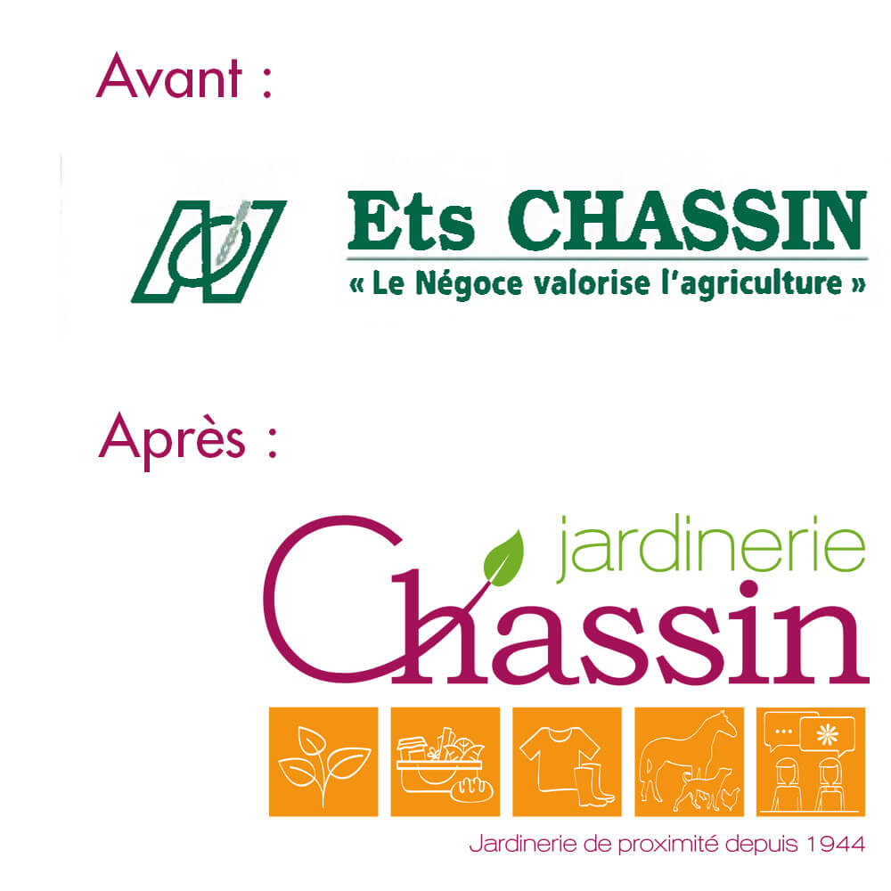 Refonte logo jardinerie chassin