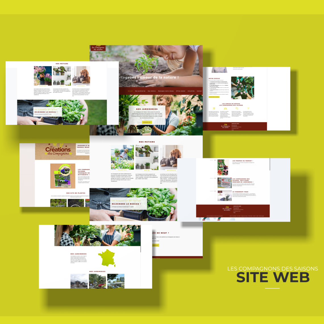 présentation du site enseigne Les compagnons des Saisons