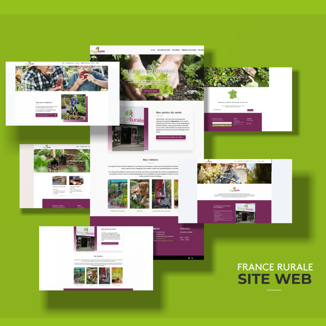 présentation du site enseigne France Rurale